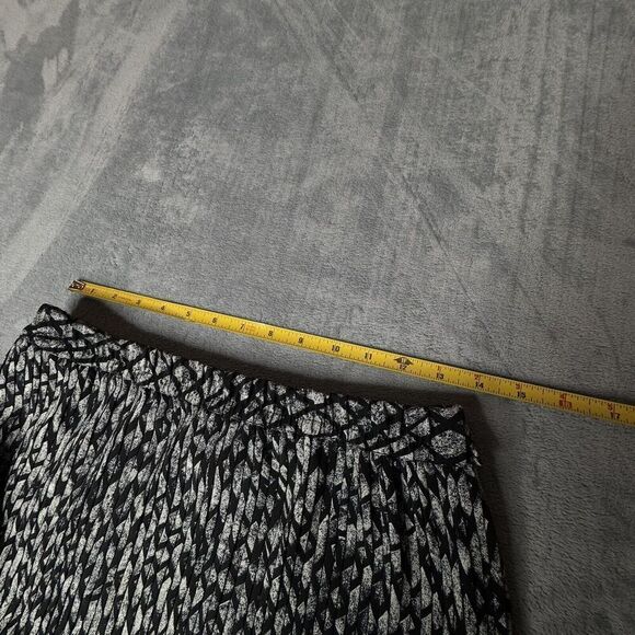 Adrienne Vittadini Sport Vintage Maxi Skirt Maxi Geometric Snake Look Plated USA - Picture 10 of 11